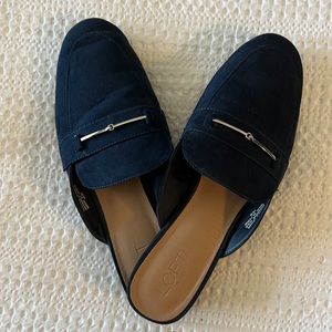 Navy Loft Mules
